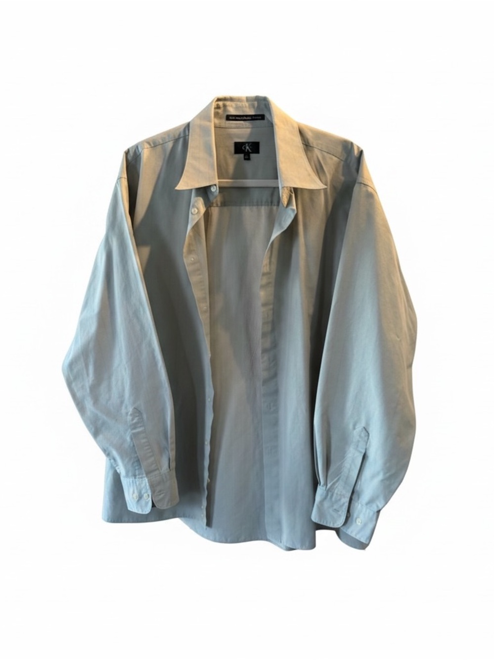 Calvin Klein Sage Green Men's Lightweight Button-Up Shirt Jacket